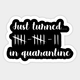 Just Turned 12 In Quarantine Humor Birthday Sticker